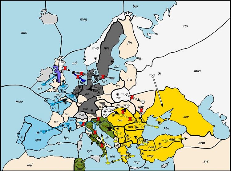 Frühling 1906 Diplomacy • DiplomacyAuswertungen